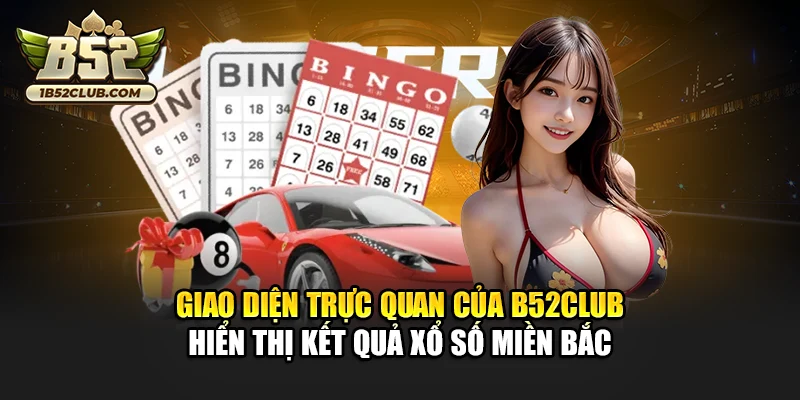 Giao diện trực quan của B52club hiển thị kết quả xổ số miền Bắc