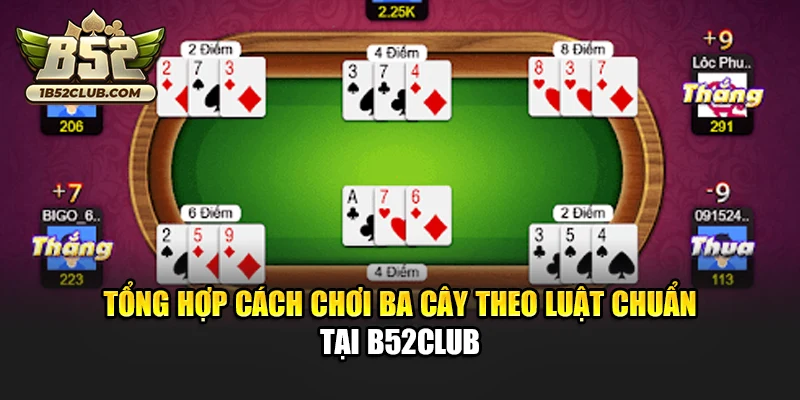 Tổng hợp cách chơi ba cây theo luật chuẩn tại B52club